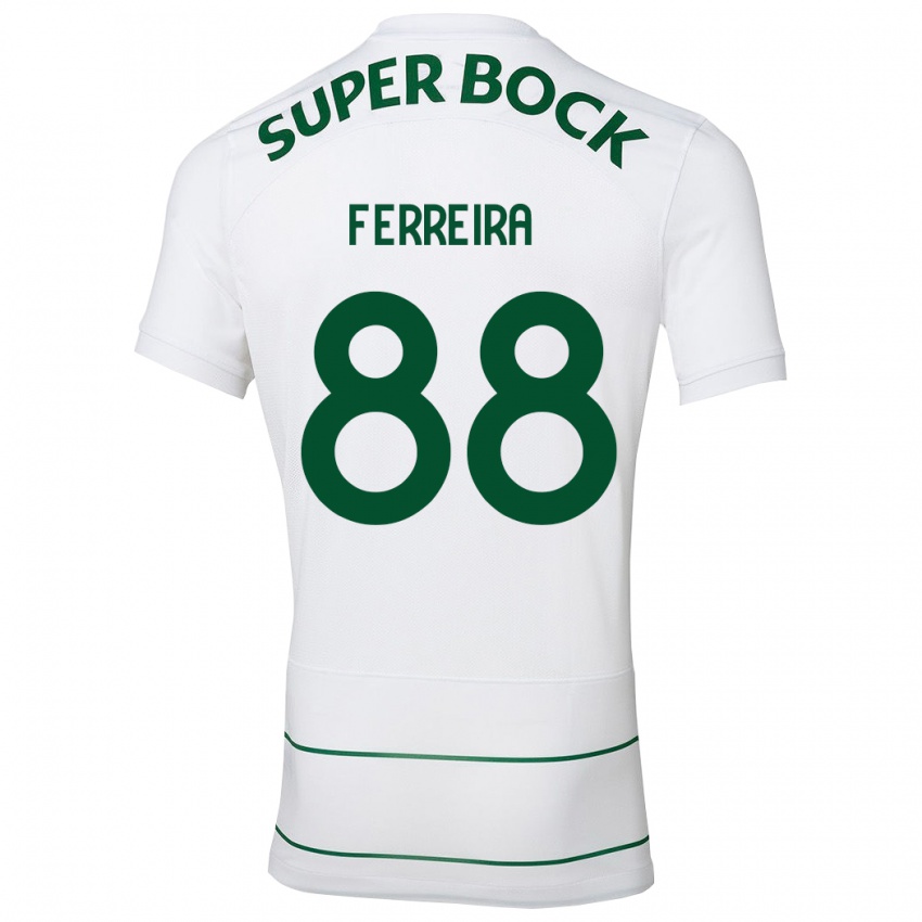 Criança Camisola Tiago Ferreira #88 Branco Alternativa 2023/24 Camisa