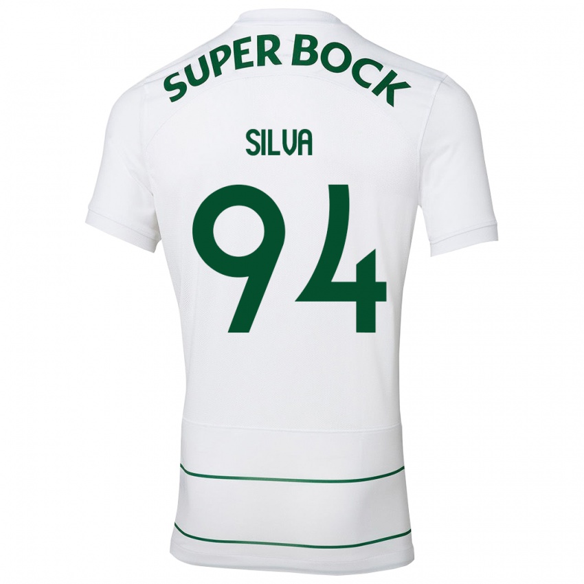 Criança Camisola Pedro Silva #94 Branco Alternativa 2023/24 Camisa