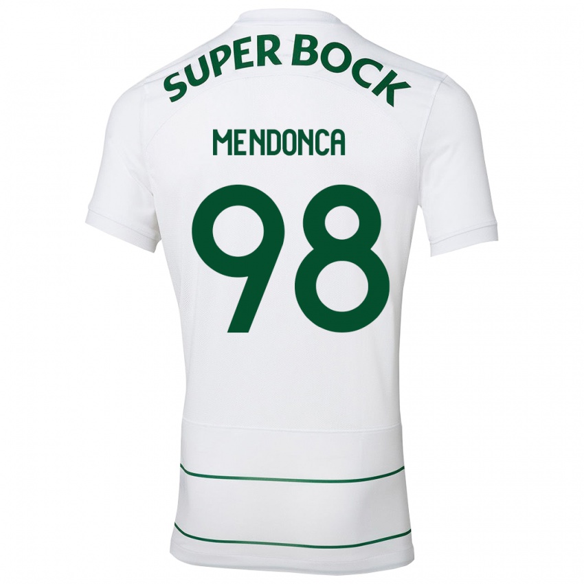 Criança Camisola Manuel Mendonça #98 Branco Alternativa 2023/24 Camisa