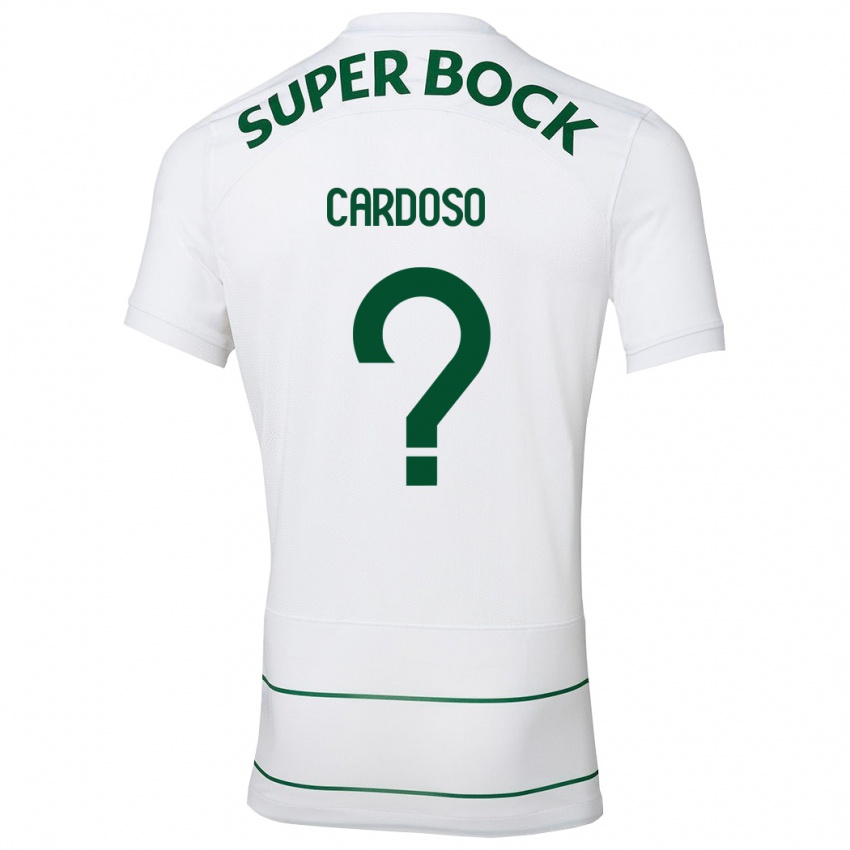 Criança Camisola Diogo Cardoso #0 Branco Alternativa 2023/24 Camisa