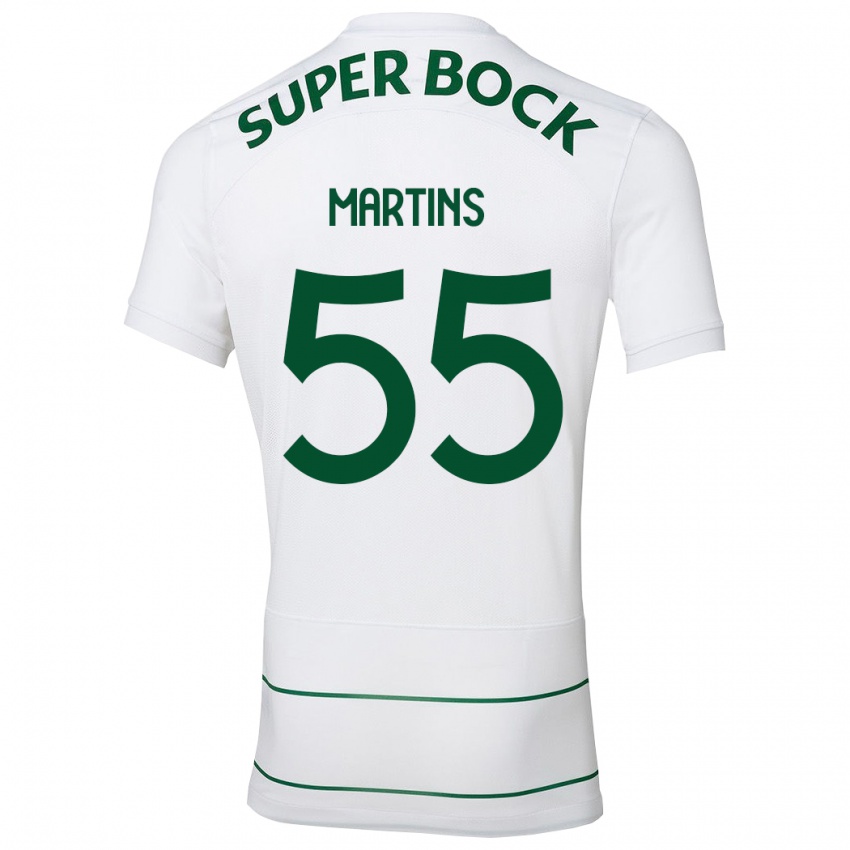 Criança Camisola Carolina Martins #55 Branco Alternativa 2023/24 Camisa