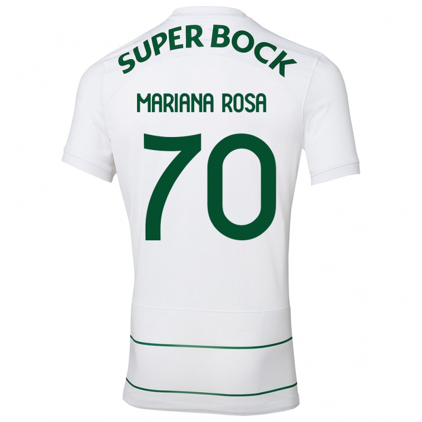 Criança Camisola Mariana Silva Pinto Vilaça Da Rosa #70 Branco Alternativa 2023/24 Camisa