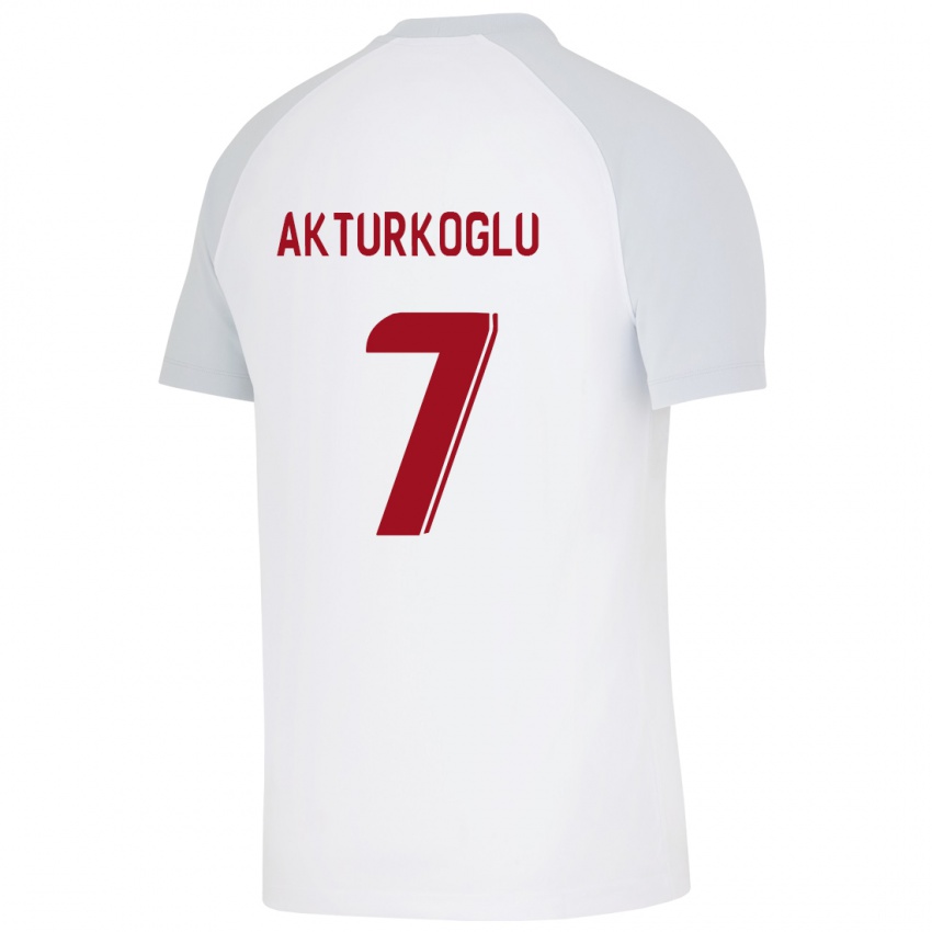 Criança Camisola Kerem Aktürkoğlu #7 Branco Alternativa 2023/24 Camisa