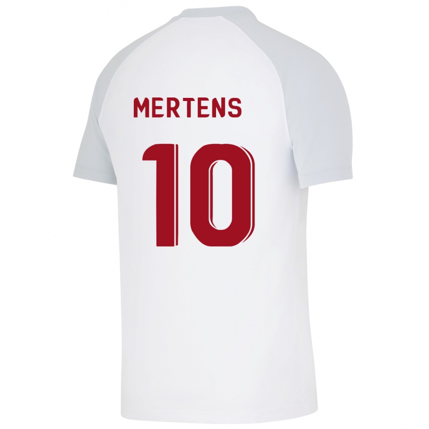 Criança Camisola Dries Mertens #10 Branco Alternativa 2023/24 Camisa