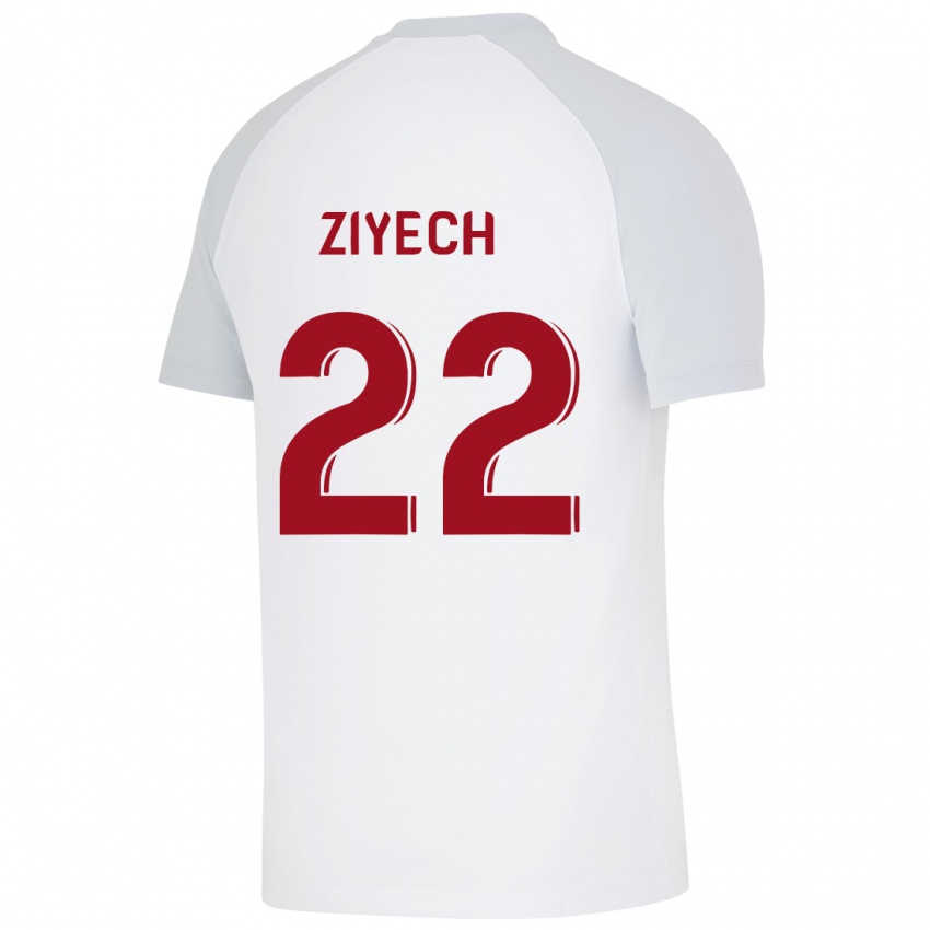 Criança Camisola Hakim Ziyech #22 Branco Alternativa 2023/24 Camisa