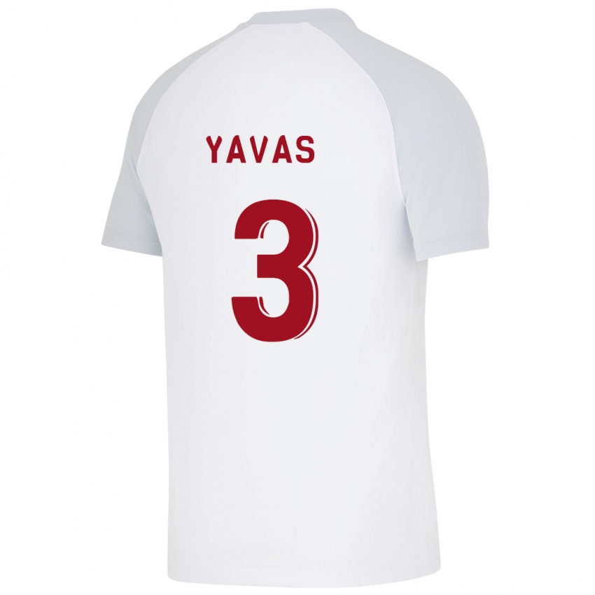 Criança Camisola Arda Yavas #3 Branco Alternativa 2023/24 Camisa