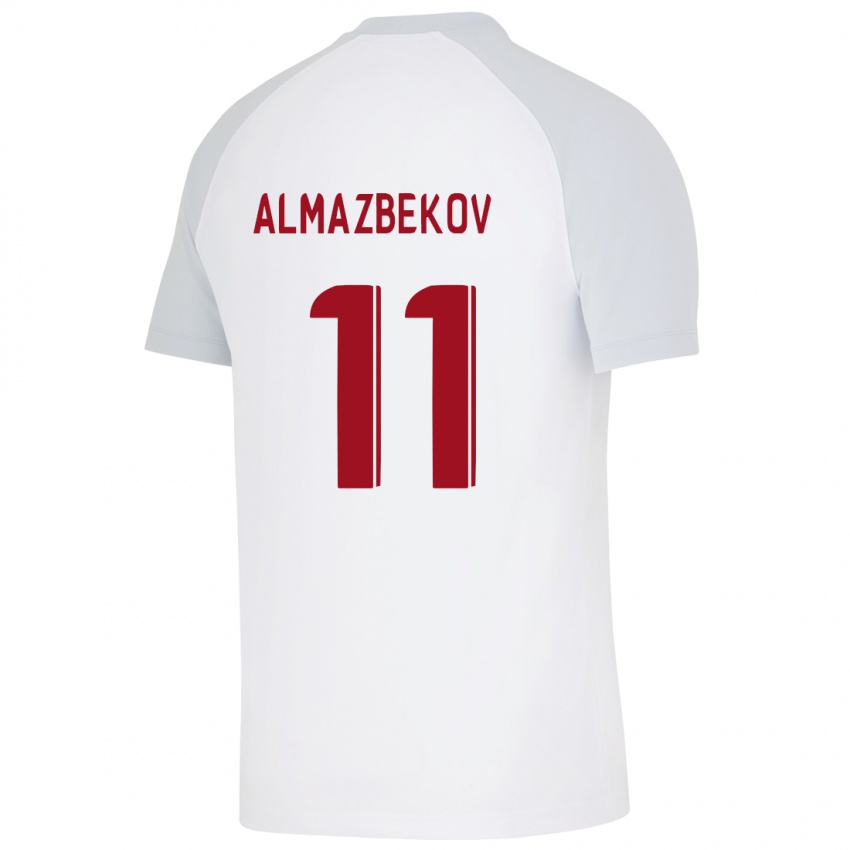 Criança Camisola Beknaz Almazbekov #11 Branco Alternativa 2023/24 Camisa