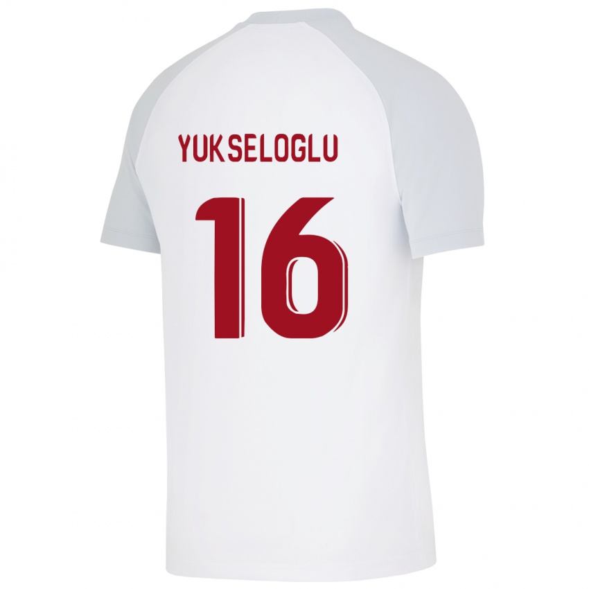 Criança Camisola Ayaz Yükseloğlu #16 Branco Alternativa 2023/24 Camisa