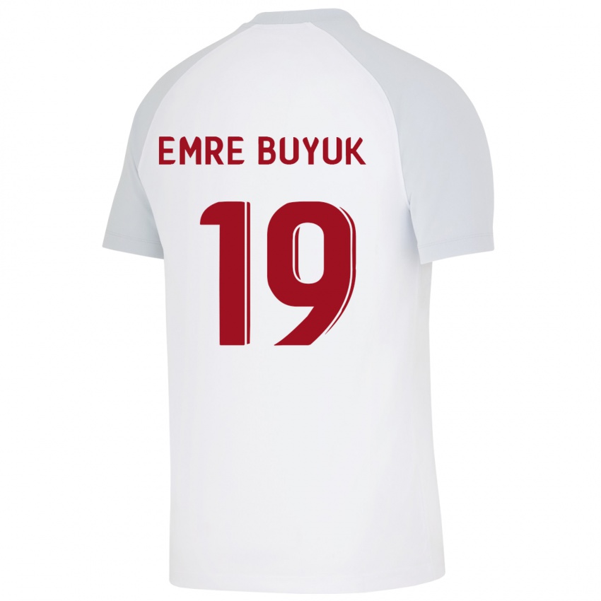 Criança Camisola Enes Emre Büyük #19 Branco Alternativa 2023/24 Camisa