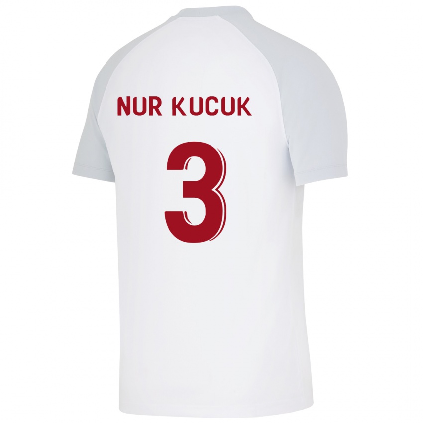 Criança Camisola Rabia Nur Küçük #3 Branco Alternativa 2023/24 Camisa