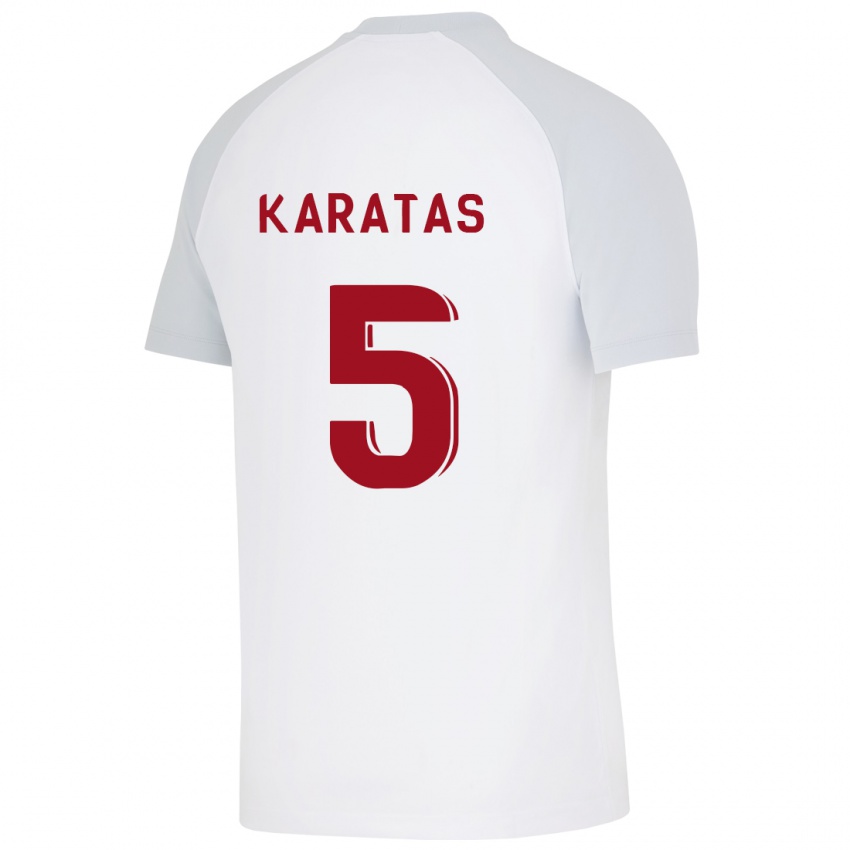 Criança Camisola Eda Karataş #5 Branco Alternativa 2023/24 Camisa