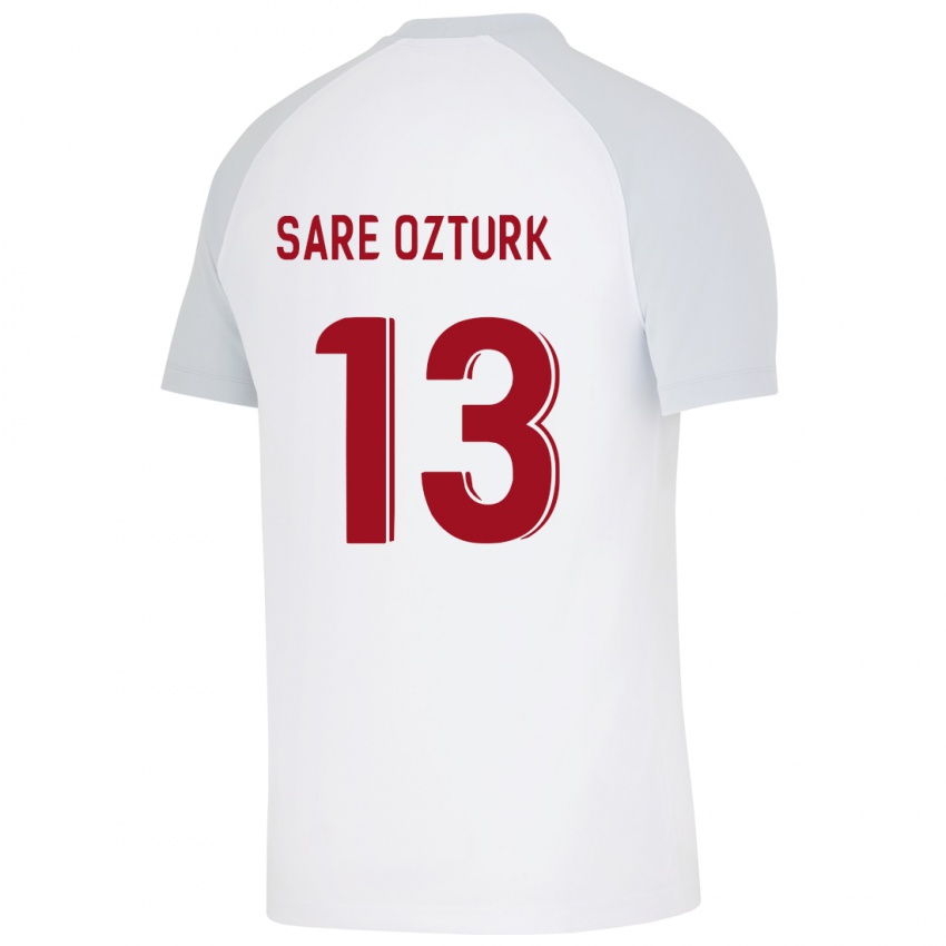 Criança Camisola Fatma Sare Öztürk #13 Branco Alternativa 2023/24 Camisa