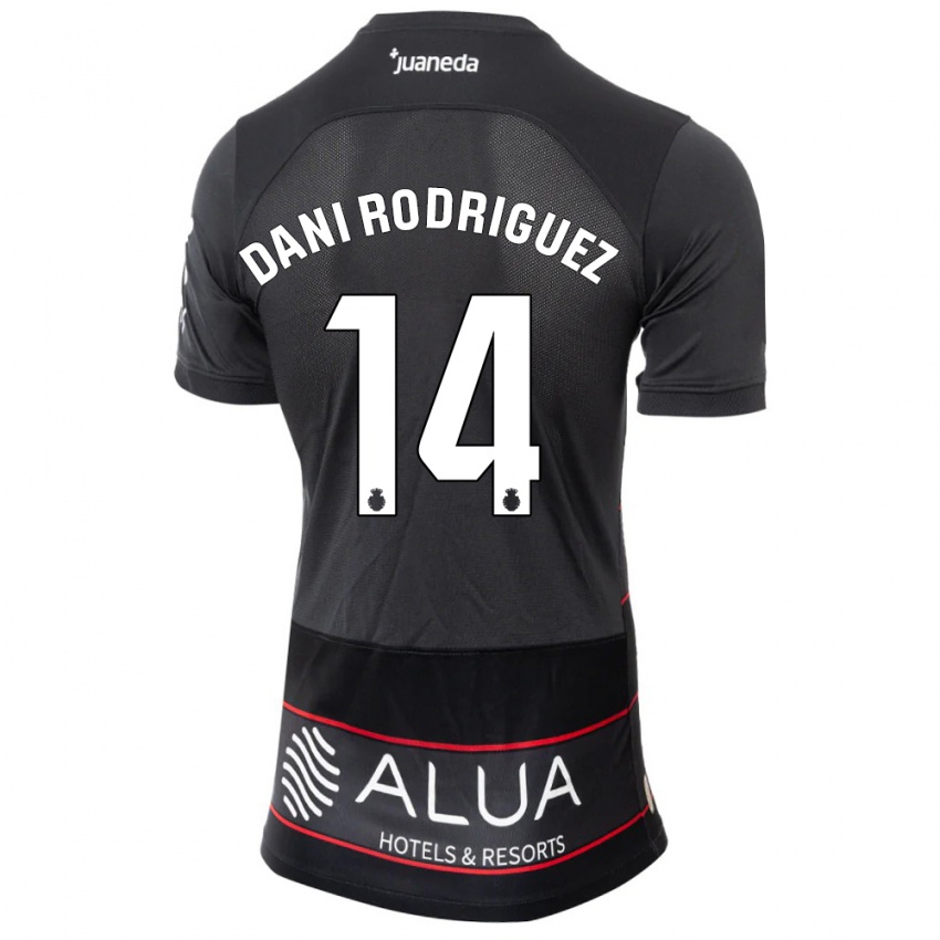 Criança Camisola Dani Rodríguez #14 Preto Alternativa 2023/24 Camisa