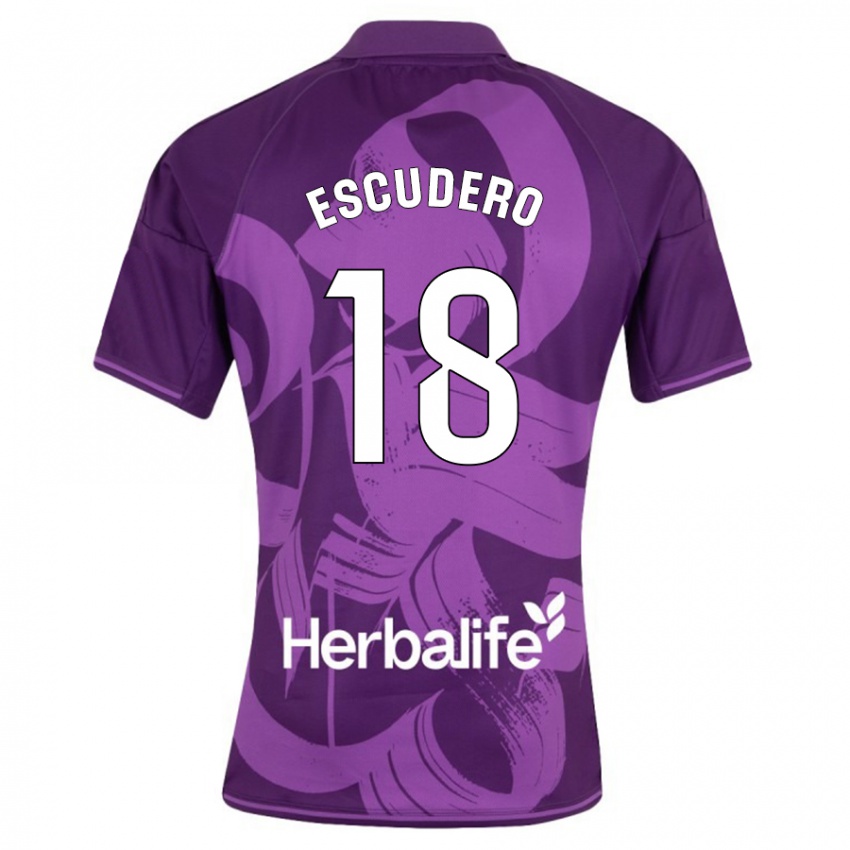 Criança Camisola Sergio Escudero #18 Tolet Alternativa 2023/24 Camisa