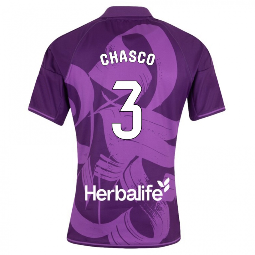 Criança Camisola Raúl Chasco #3 Tolet Alternativa 2023/24 Camisa