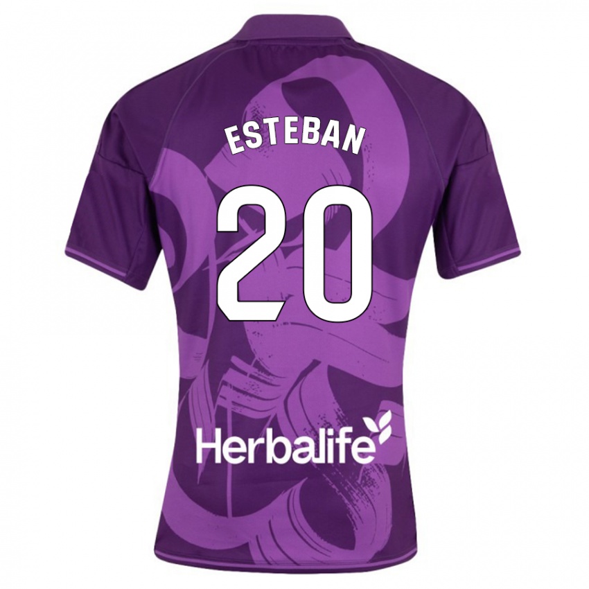 Criança Camisola Sergio Esteban #20 Tolet Alternativa 2023/24 Camisa