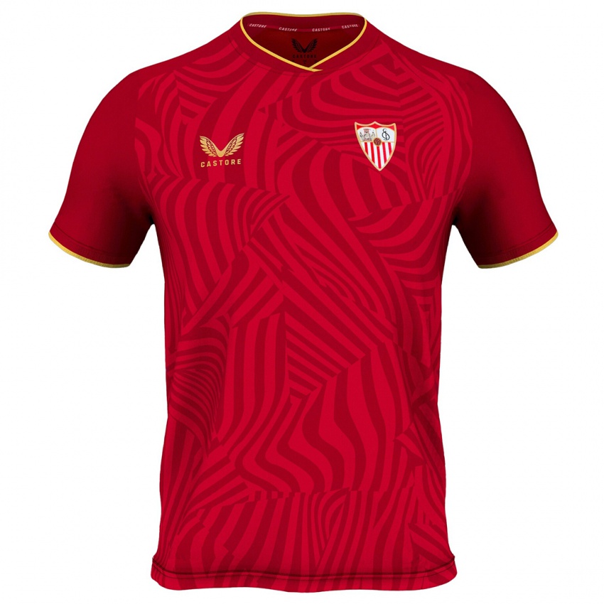 Criança Camisola Seu Nome #0 Vermelho Alternativa 2023/24 Camisa