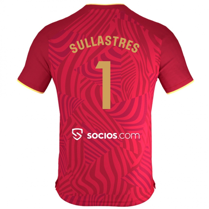 Criança Camisola Esther Sullastres Ayuso #1 Vermelho Alternativa 2023/24 Camisa