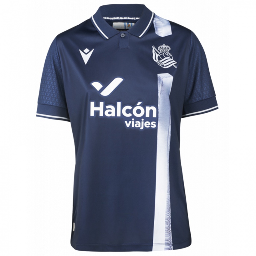 Criança Camisola Asier Berzal Vallejo #0 Marinha Alternativa 2023/24 Camisa