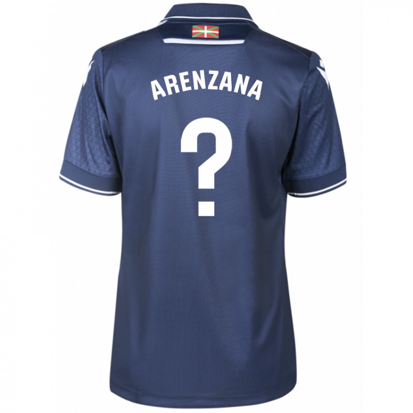 Criança Camisola Pablo Arenzana #0 Marinha Alternativa 2023/24 Camisa