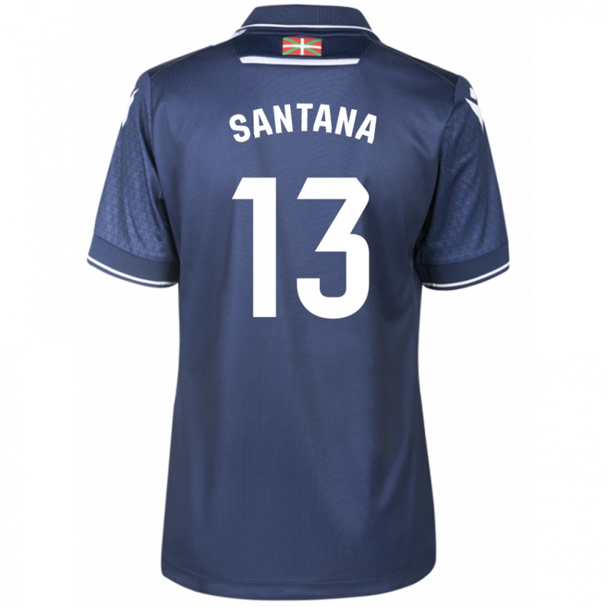 Criança Camisola Olatz Santana #13 Marinha Alternativa 2023/24 Camisa