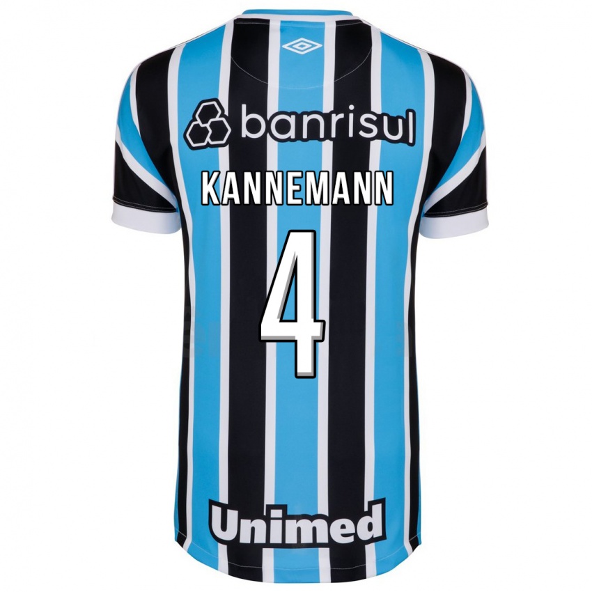 Homem Camisola Walter Kannemann #4 Azul Principal 2023/24 Camisa