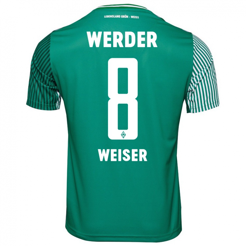 Homem Camisola Mitchell Weiser #8 Verde Principal 2023/24 Camisa