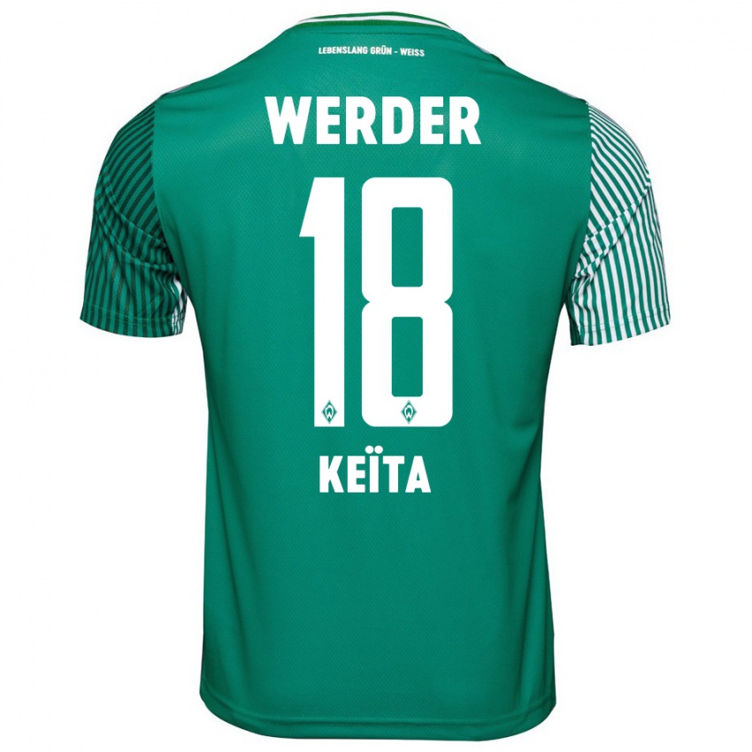 Homem Camisola Naby Keïta #18 Verde Principal 2023/24 Camisa