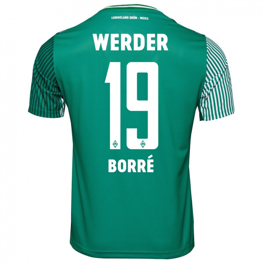 Homem Camisola Rafael Borre #19 Verde Principal 2023/24 Camisa