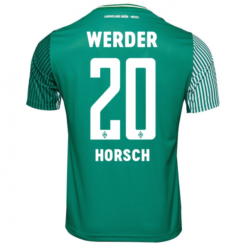 Homem Camisola Jonas Horsch #20 Verde Principal 2023/24 Camisa