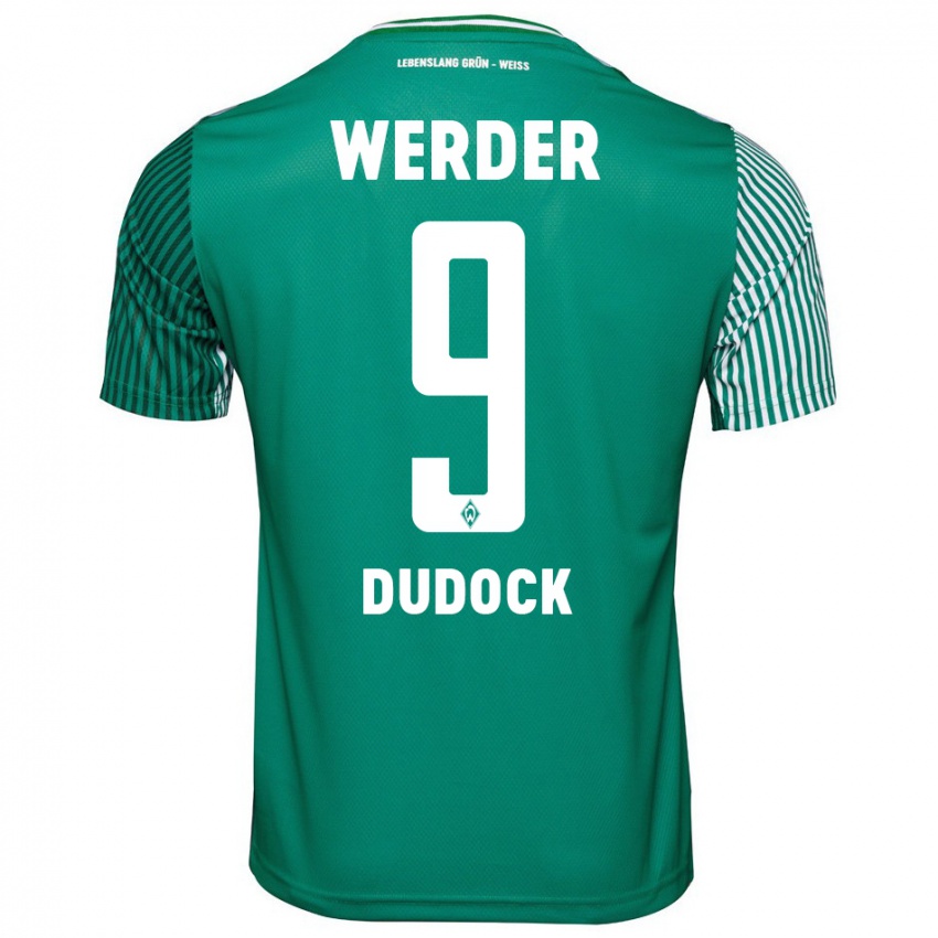 Homem Camisola Joshua Dudock #9 Verde Principal 2023/24 Camisa