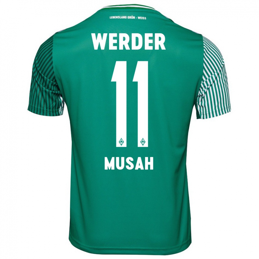 Homem Camisola Salim Musah #11 Verde Principal 2023/24 Camisa