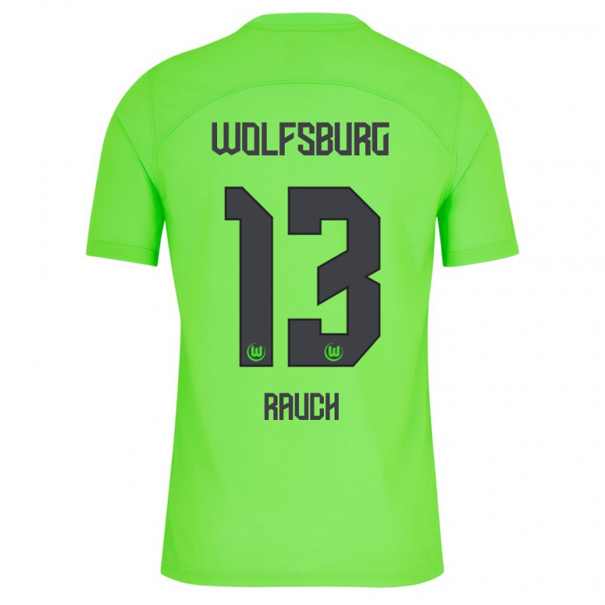 Homem Camisola Felicitas Rauch #13 Verde Principal 2023/24 Camisa