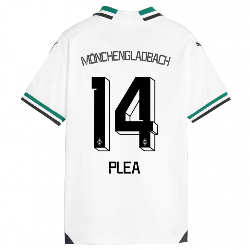 Homem Camisola Alassane Plea #14 Branco Verde Principal 2023/24 Camisa