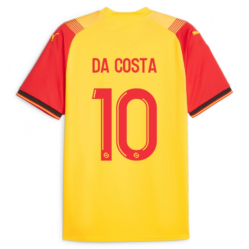 Homem Camisola David Pereira Da Costa #10 Amarelo Principal 2023/24 Camisa