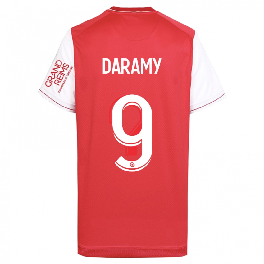 Homem Camisola Mohamed Daramy #9 Vermelho Principal 2023/24 Camisa