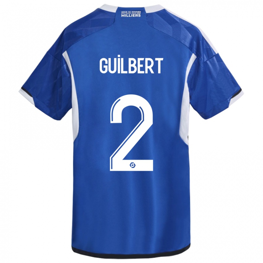 Homem Camisola Frederic Guilbert #2 Azul Principal 2023/24 Camisa