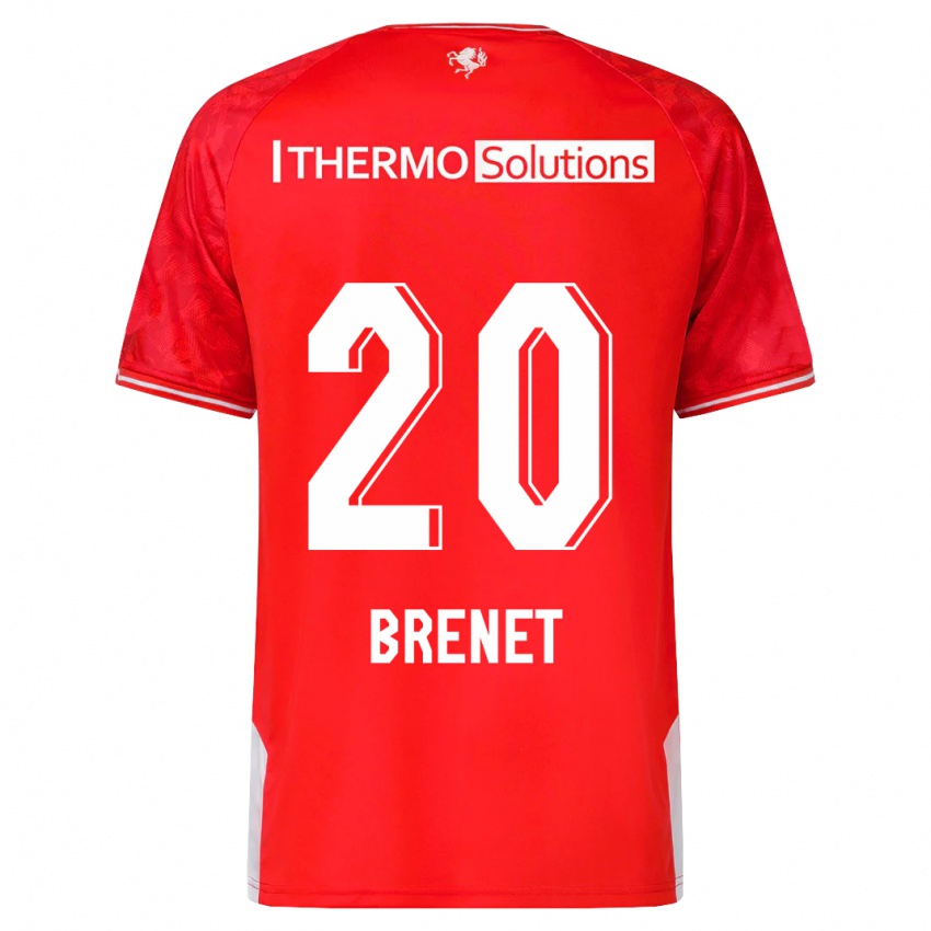 Homem Camisola Joshua Brenet #20 Vermelho Principal 2023/24 Camisa