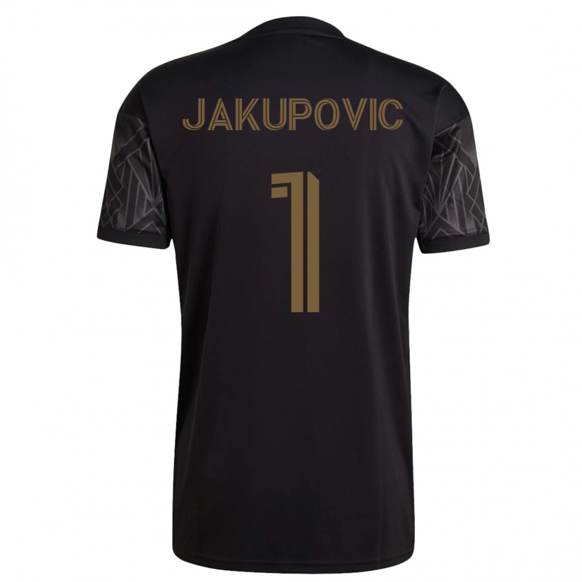 Homem Camisola Eldin Jakupovic #1 Preto Principal 2023/24 Camisa