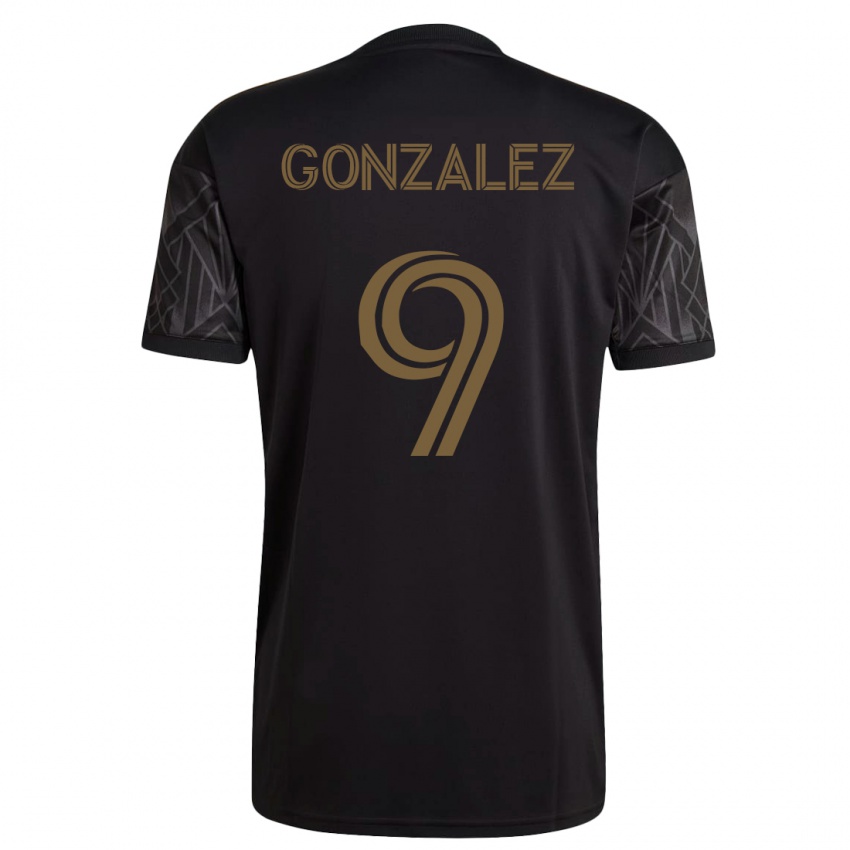 Homem Camisola Mario Gonzalez #9 Preto Principal 2023/24 Camisa