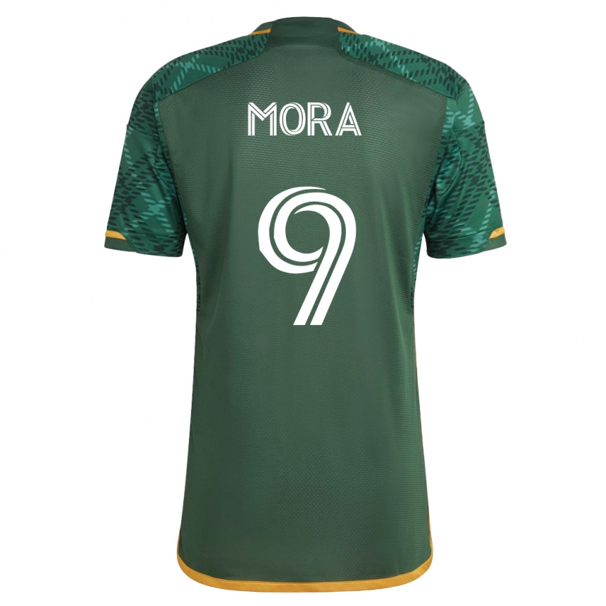 Homem Camisola Felipe Mora #9 Verde Principal 2023/24 Camisa