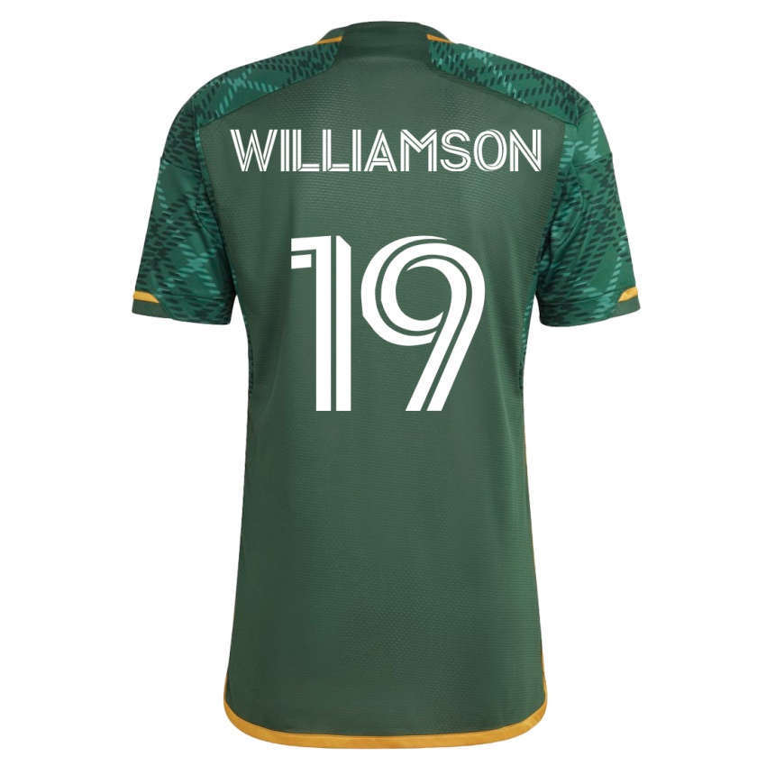 Homem Camisola Eryk Williamson #19 Verde Principal 2023/24 Camisa