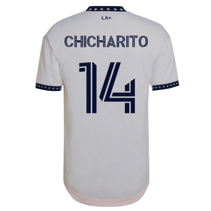 Homem Camisola Chicharito #14 Branco Principal 2023/24 Camisa