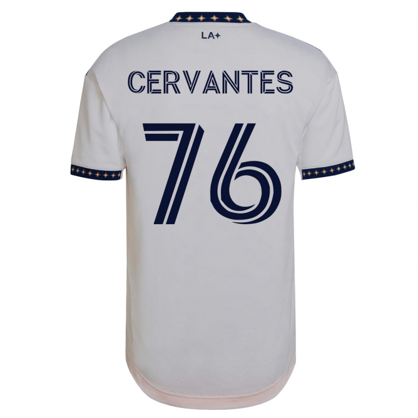 Homem Camisola Aaron Cervantes #76 Branco Principal 2023/24 Camisa