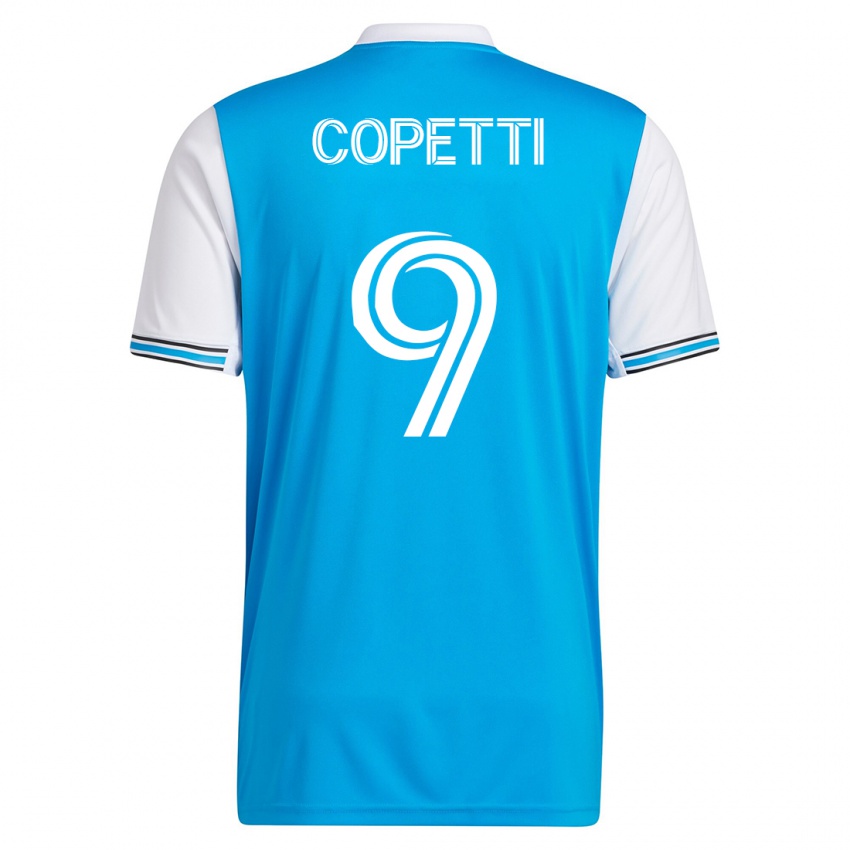 Homem Camisola Enzo Copetti #9 Azul Principal 2023/24 Camisa