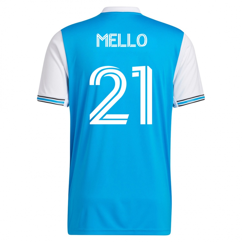 Homem Camisola Vinicius Mello #21 Azul Principal 2023/24 Camisa