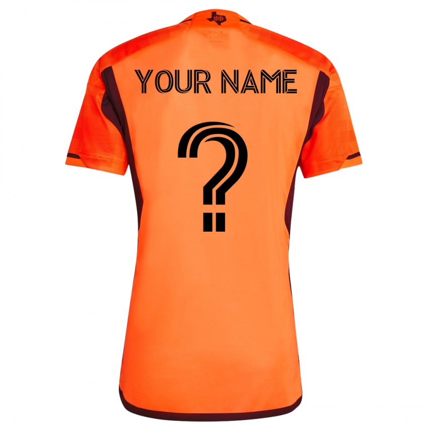 Homem Camisola Seu Nome #0 Laranja Principal 2023/24 Camisa