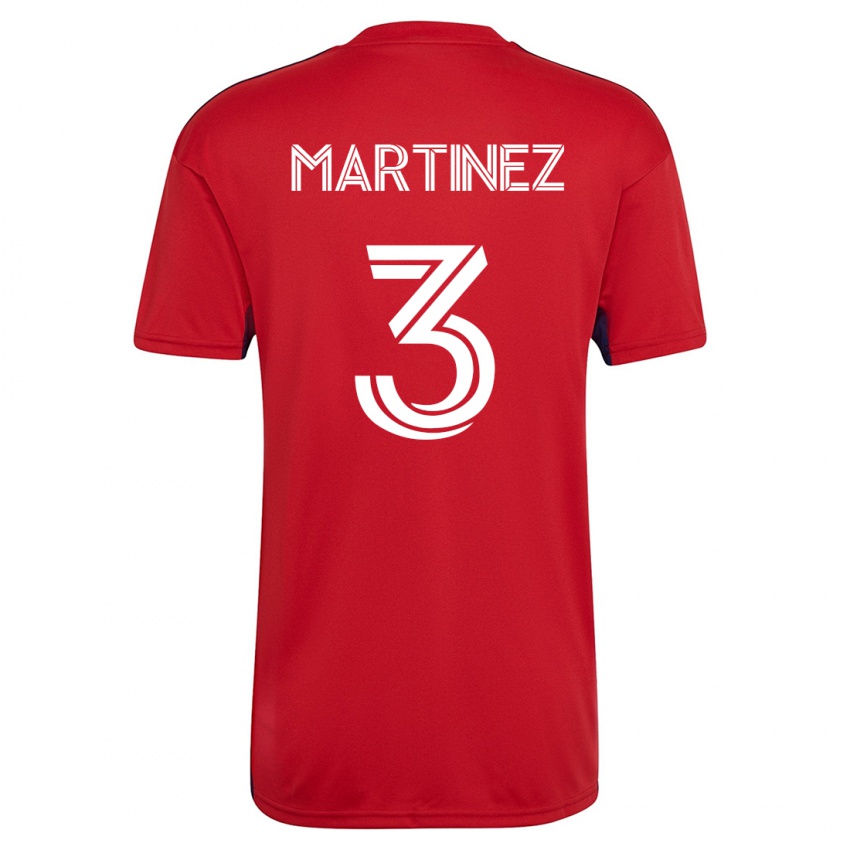 Homem Camisola José Antonio Martínez #3 Vermelho Principal 2023/24 Camisa
