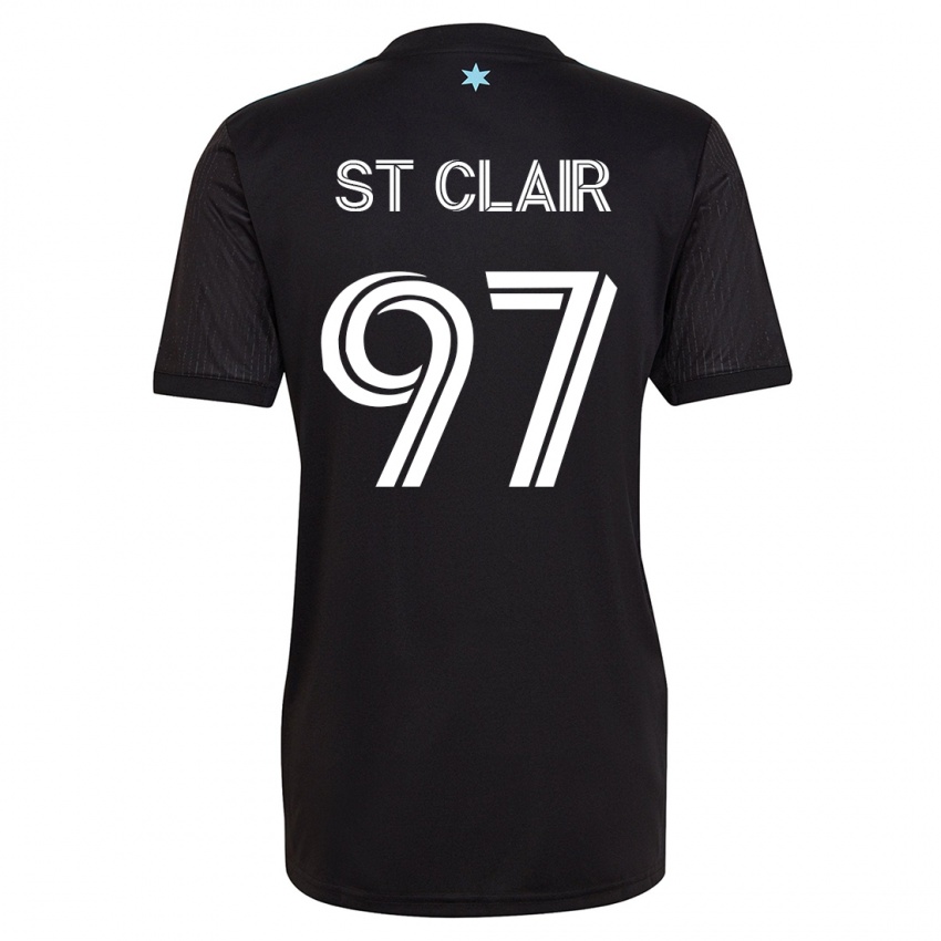 Homem Camisola Dayne St. Clair #97 Preto Principal 2023/24 Camisa