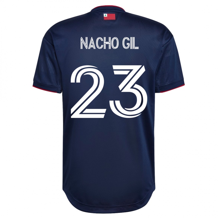 Homem Camisola Nacho Gil #23 Marinha Principal 2023/24 Camisa